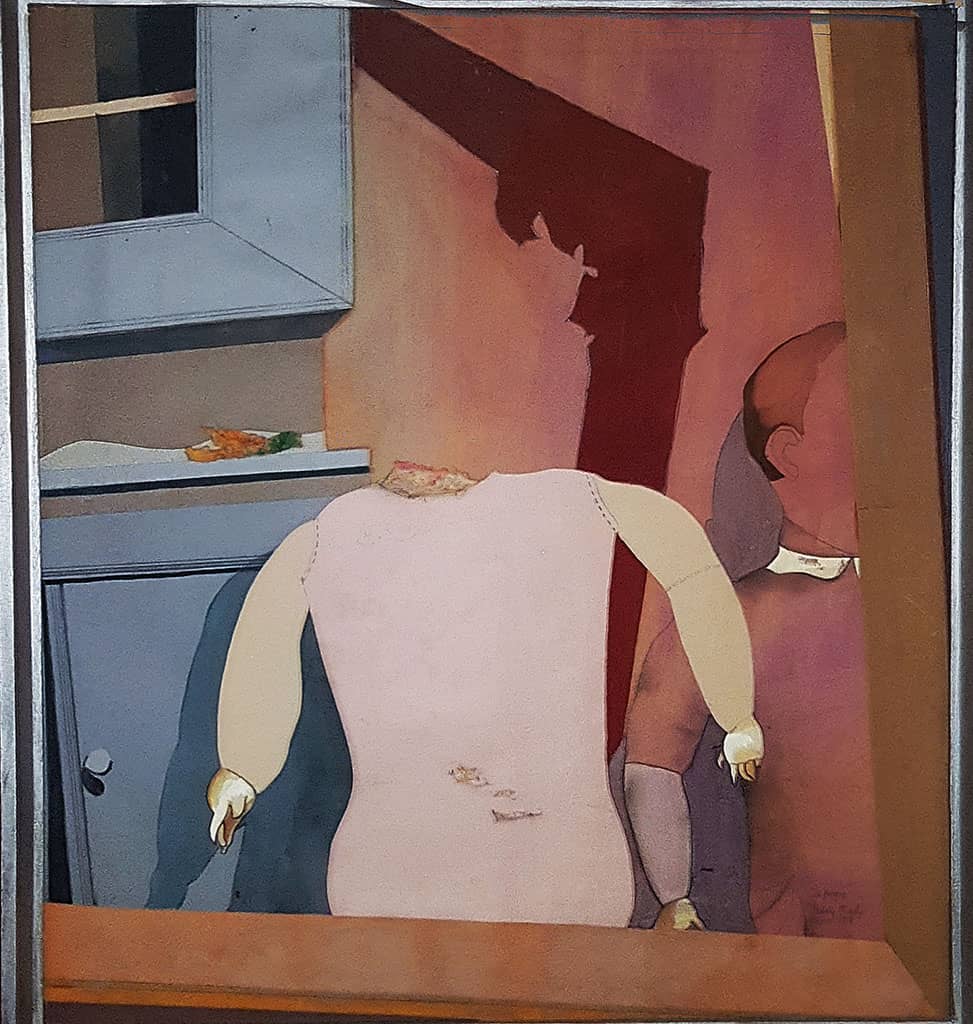 Kolaż Izabelli Kierskiej pt. 'Lalka' - praca z okresu paryskiego