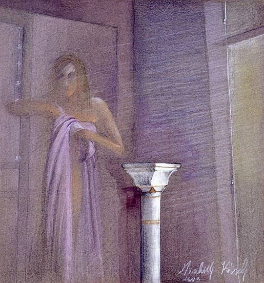 Obraz Izabelli Kierskiej pt. 'Chwile 2' - druga praca z cyklu z modelem