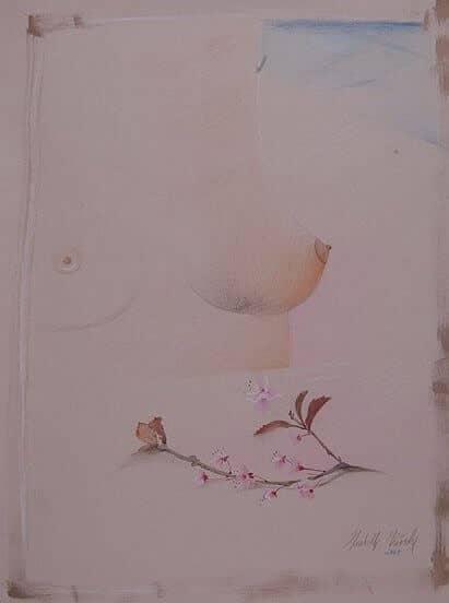 Obraz Izabelli Kierskiej pt. 'Refleksje Poranne 4' - praca z cyklu o porcelanie i szkle