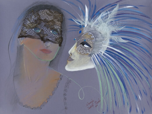 Obraz Izabelli Kierskiej pt. 'Wenecja' - pejzaż z widokiem na Wenecję