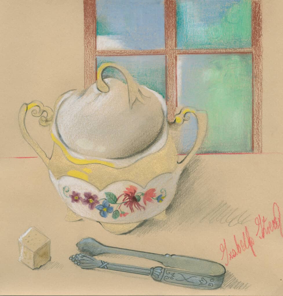 Obraz Izabelli Kierskiej pt. 'Kontemplacja 1' - pierwsza praca z cyklu 'Kontemplacje'