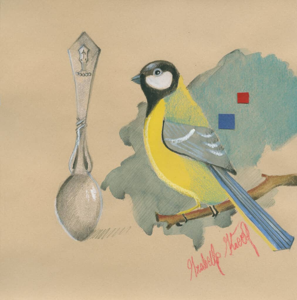 Obraz Izabelli Kierskiej pt. 'Kontemplacja 5' - piąta praca z cyklu 'Kontemplacje'