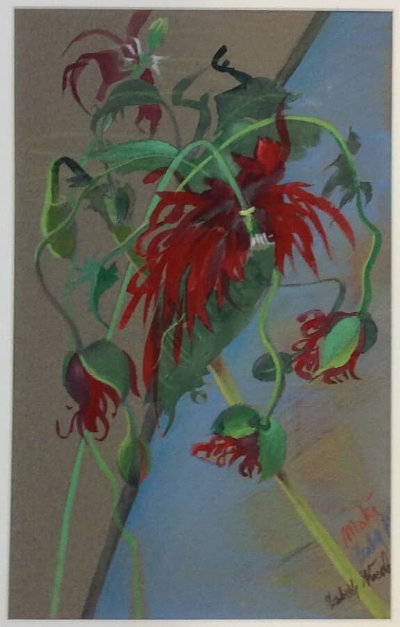 Obraz Izabelli Kierskiej pt. 'Maki' - akwarela z makami