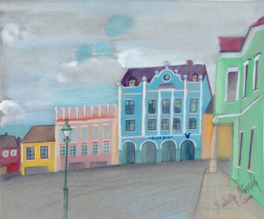 Obraz Izabelli Kierskiej pt. 'Austria 33' - kolejna praca z cyklu austriackiego