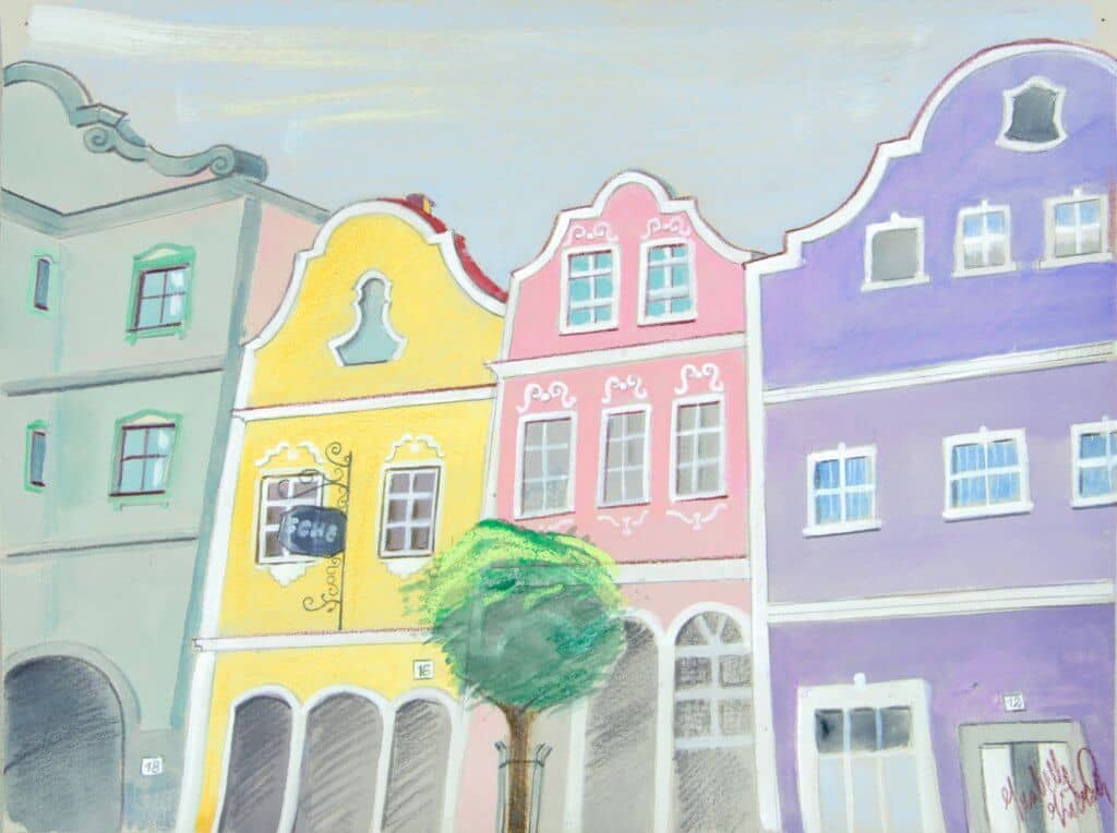 Obraz Izabelli Kierskiej pt. 'Austria 4' - malarstwo pejzażowe z Austrii