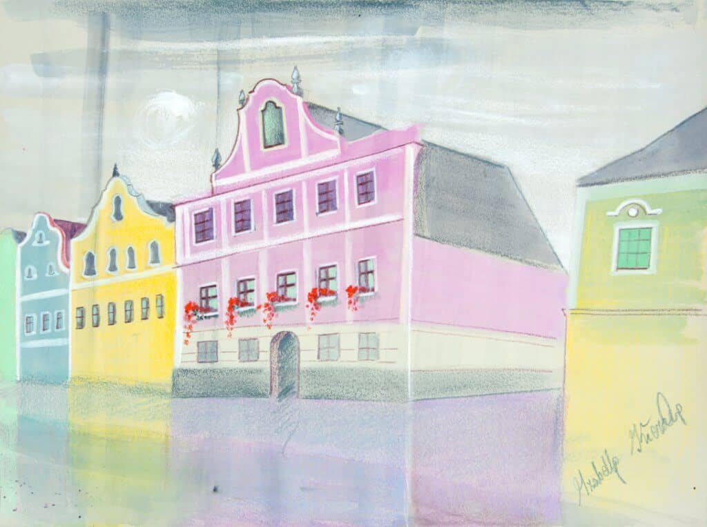 Obraz Izabelli Kierskiej pt. 'Austria 5' - piąty obraz z cyklu austriackiego