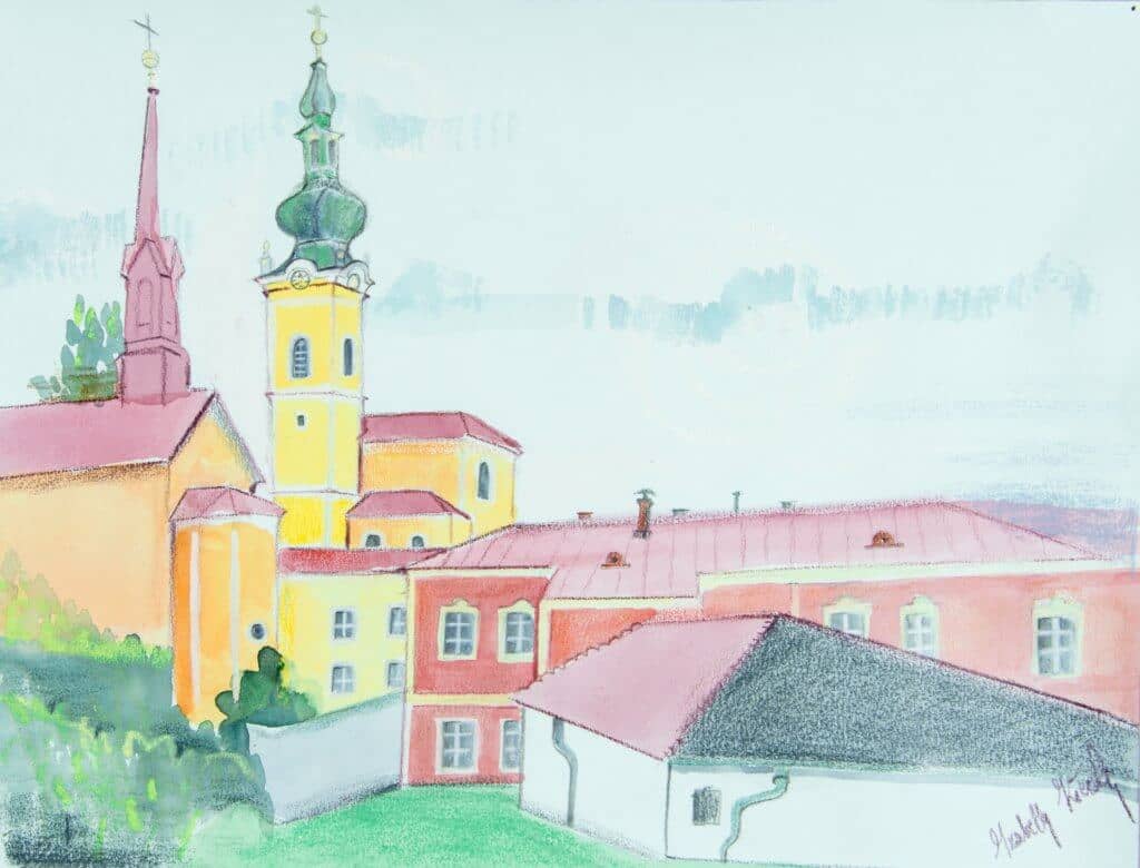 Obraz Izabelli Kierskiej pt. 'Austria 6' - pejzaż z Austrii