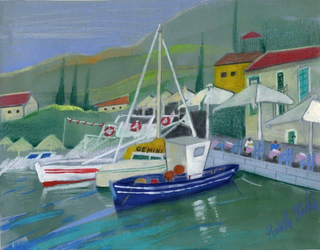 Obraz Izabelli Kierskiej pt. 'Grecja 7' - siódmy obraz z serii greckiej