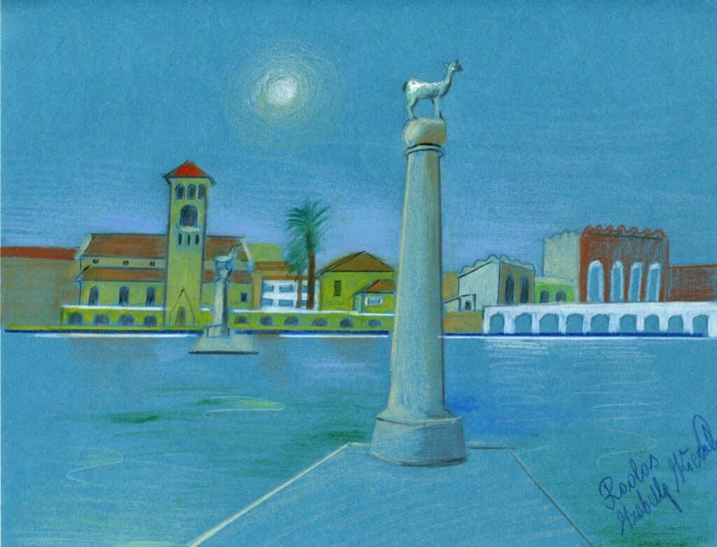 Obraz Izabelli Kierskiej pt. 'Grecja 8' - kolejna praca z cyklu greckiego