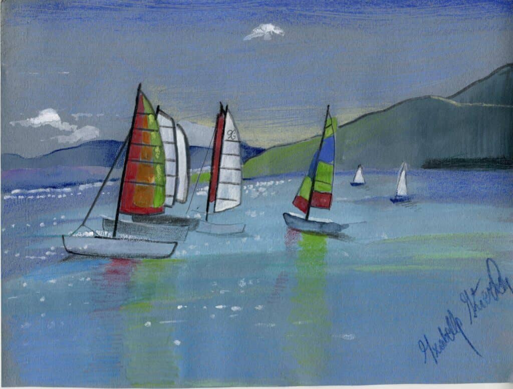 Obraz Izabelli Kierskiej pt. 'Grecja 9' - dziewiąty obraz z serii greckiej