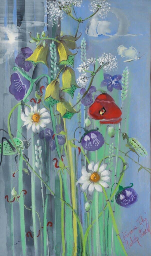 Obraz Izabelli Kierskiej pt. 'Kier' - praca z motywem karcianym