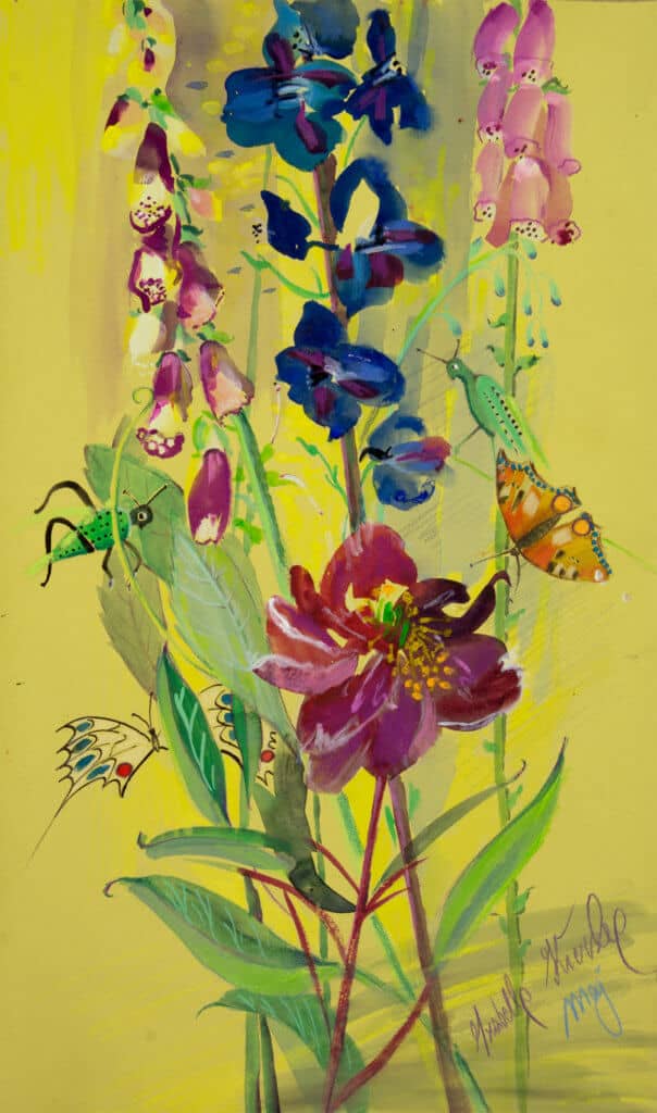 Obraz Izabelli Kierskiej pt. 'Maj' - pejzaż majowy