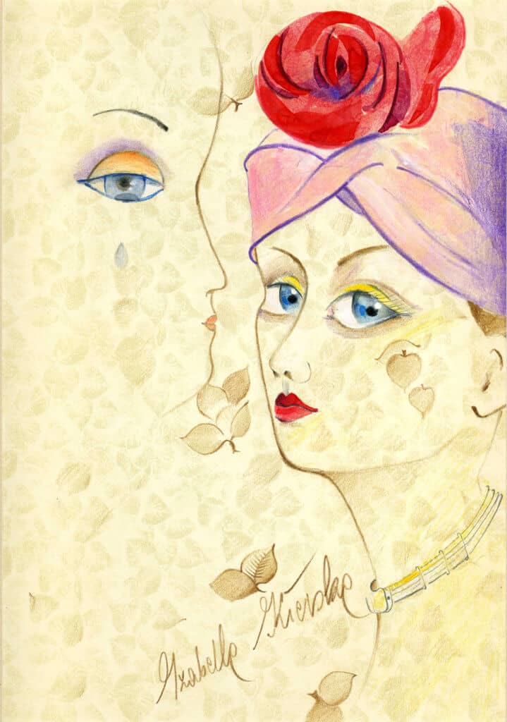 Obraz Izabelli Kierskiej pt. 'Melancholia' - portret alegoryczny o melancholii