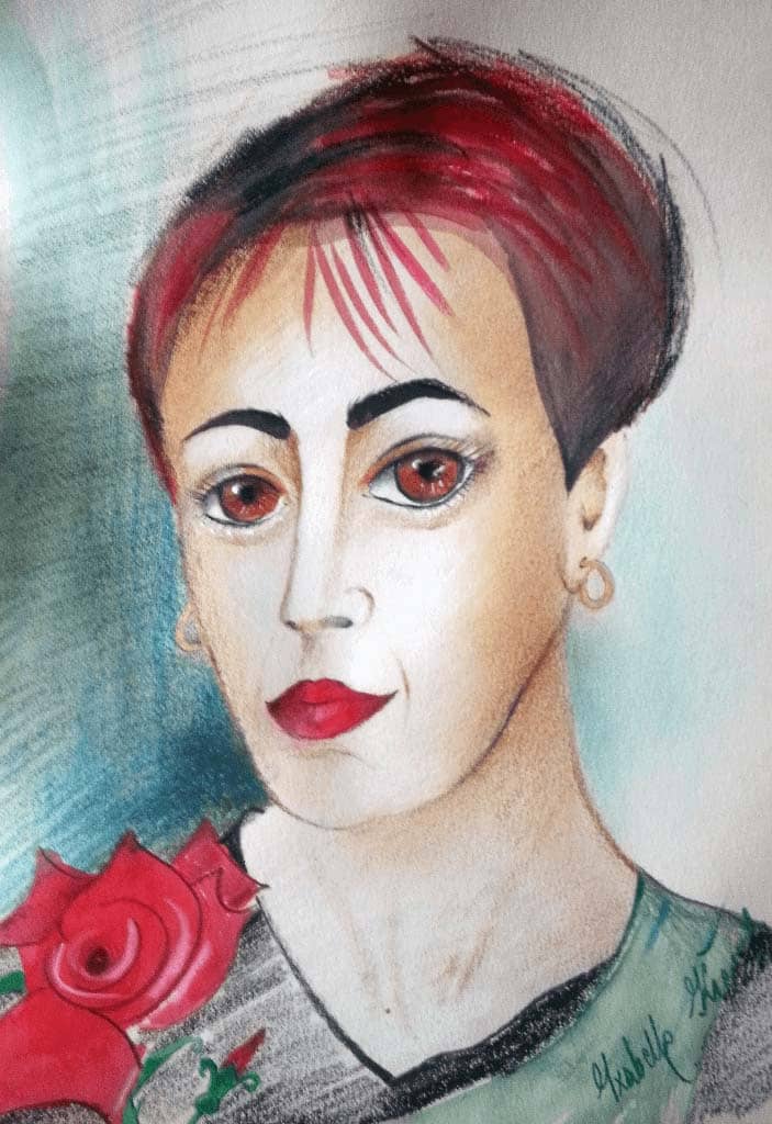 Obraz Izabelli Kierskiej pt. 'Portret Ewy' - portret kobiety o imieniu Ewa