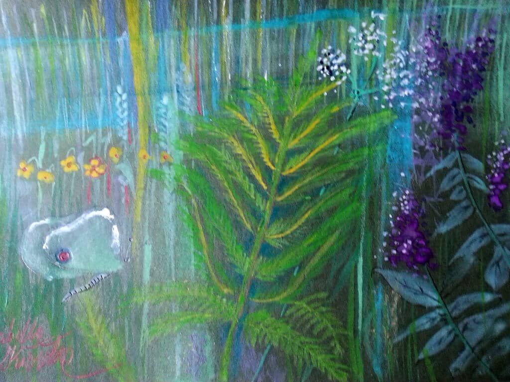 Obraz Izabelli Kierskiej pt. 'Dzika Łąka 2' - drugi pejzaż z cyklu