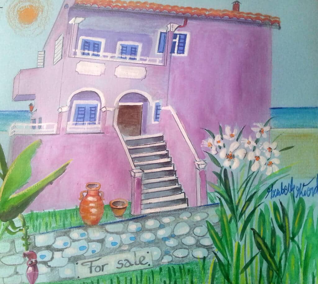 Obraz Izabelli Kierskiej pt. 'For Sale' - kompozycja malarska