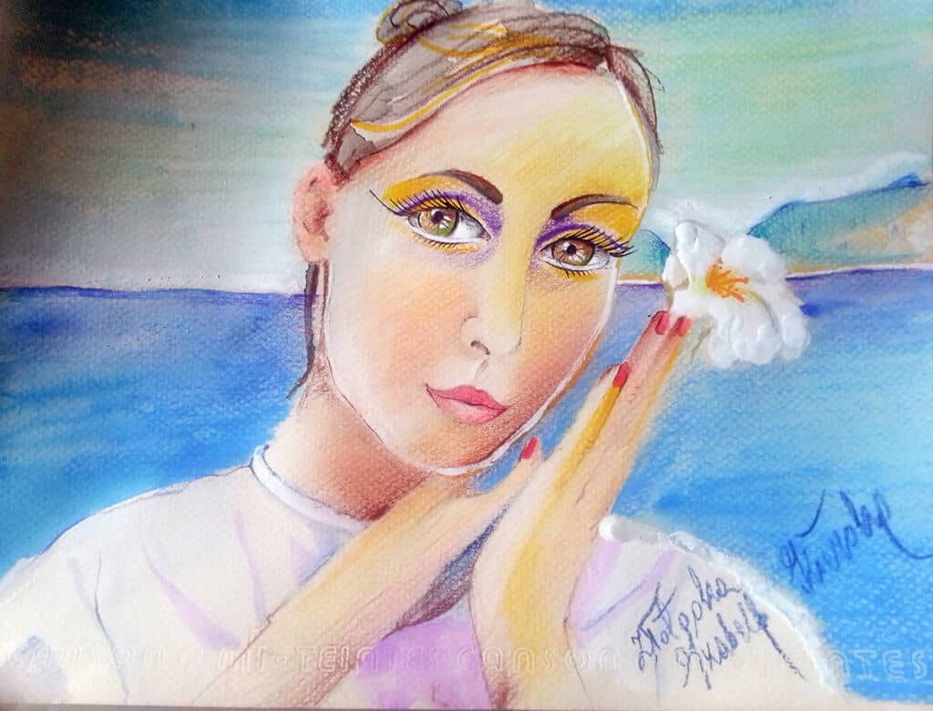 Obraz Izabelli Kierskiej pt. 'Złotooka 4' - czwarty portret z serii