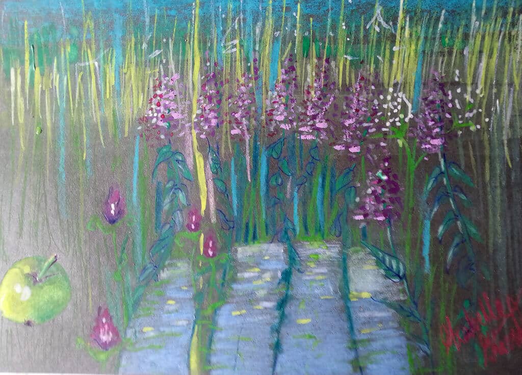 Obraz Izabelli Kierskiej pt. 'Dzika Łąka 7' - kolejny pejzaż z dziką łąką