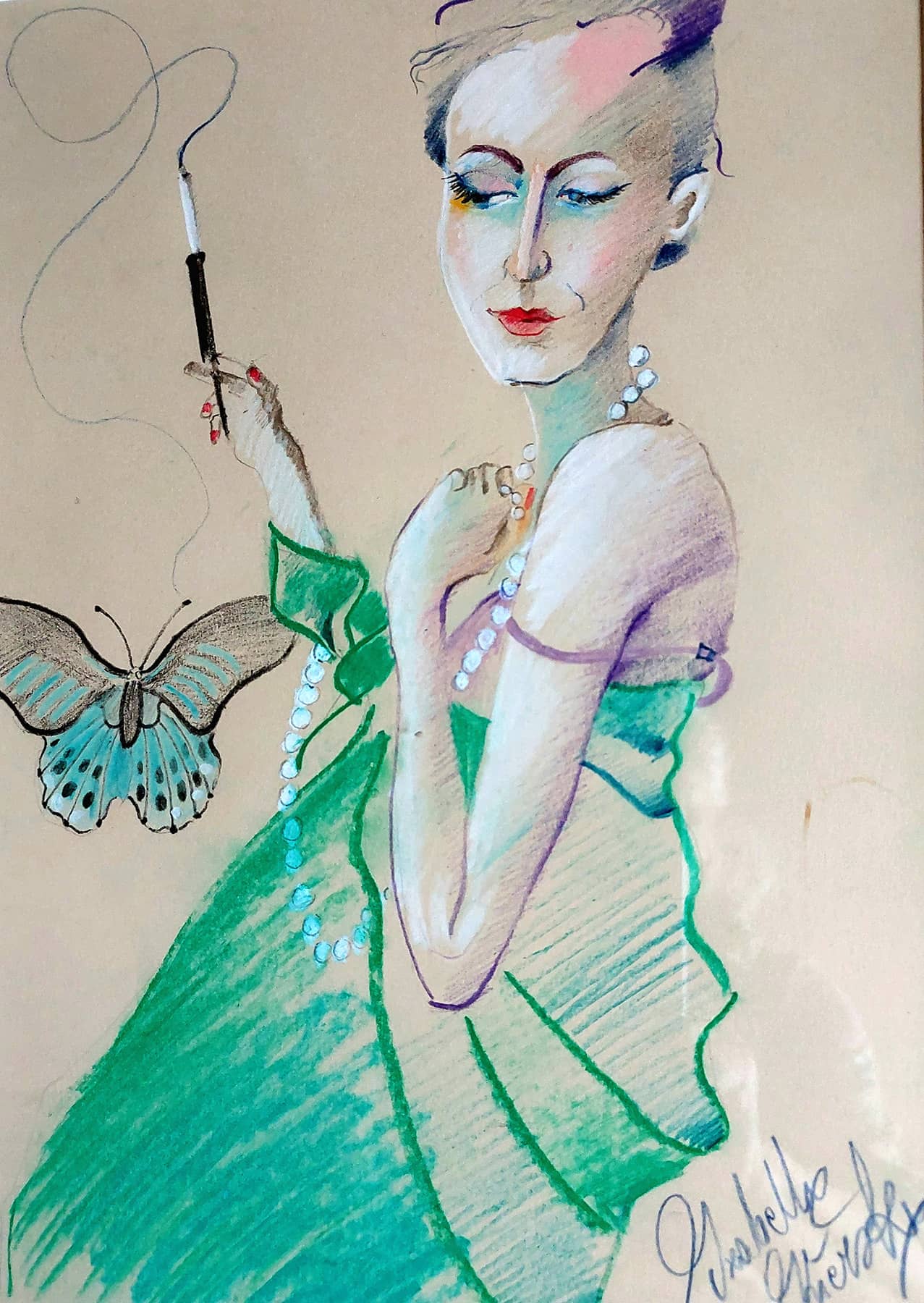 Obraz Izabelli Kierskiej pt. 'Retro 3' - trzecia kompozycja w stylu retro