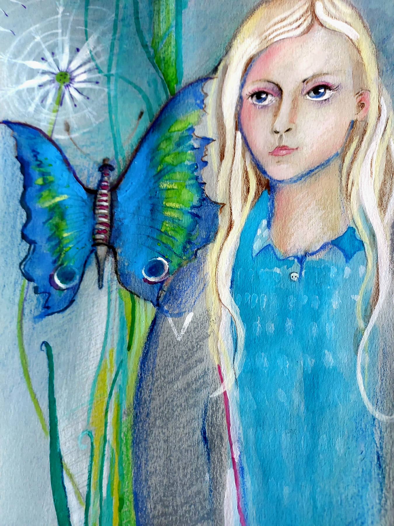 Obraz Izabelli Kierskiej pt. 'Wspomnienie' - nostalgiczna kompozycja malarska